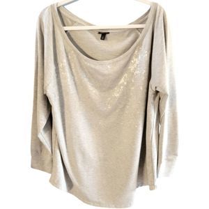 Torrid size 2 gray and silver top